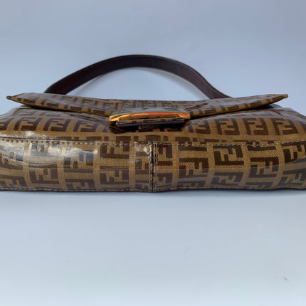 Sold FENDI Baguette Zucchini Print Patent Leather