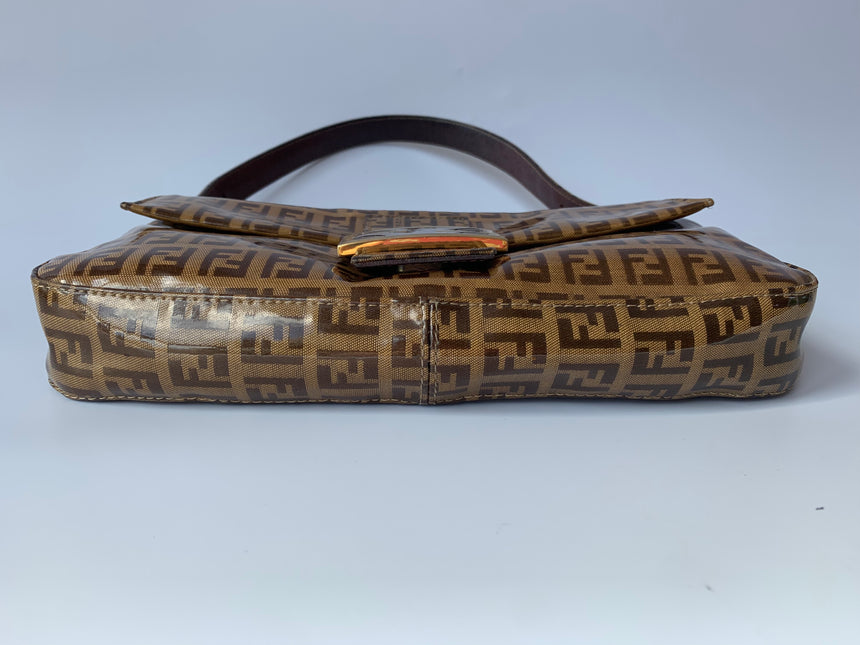 Sold FENDI Baguette Zucchini Print Patent Leather
