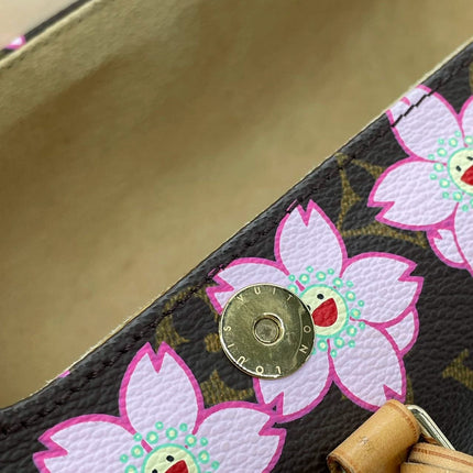 Louis Vuitton x Takashi Murakami Papillon 28 Cherry Blossom Monogram Handbag
