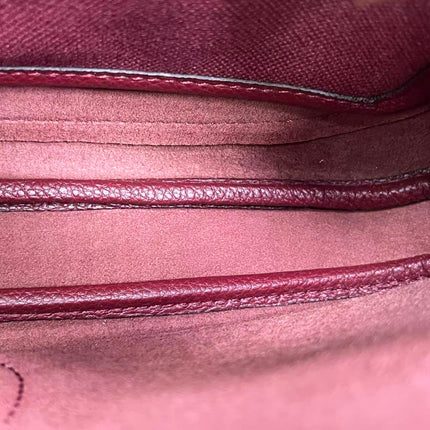 Gucci Jackie 1961 Small Burgundy Grained Leather Shoulder Bag