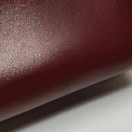 Celine 16 Bag Medium Burgundy Smooth Calfskin Leather With Strap