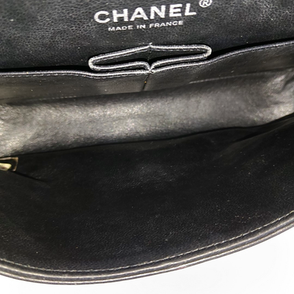 Chanel Classic Flap Medium Black Patent Leather Silver HW, 2010-2011