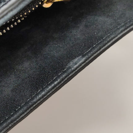 Dior Saddle 2020 Medium Grained Calfskin Leather Bag Black