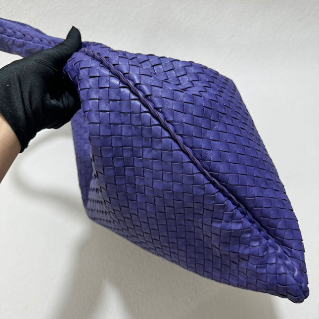 Sold Bottega Veneta Hobo Bag Large Purple Leather 50cm