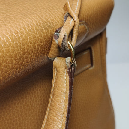 Hermes Kelly 40 Retourne Gold Togo Leather Gold Hardware 1993