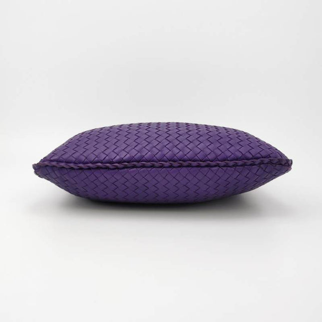Sold Bottega Veneta Veneta Hobo Medium Purple Intrecciato Leather Bag