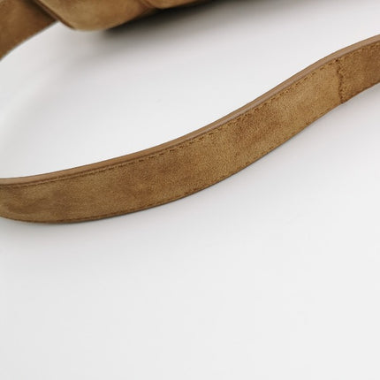 Bottega Veneta Padded Cassette Suede Leather Light Brown Beige