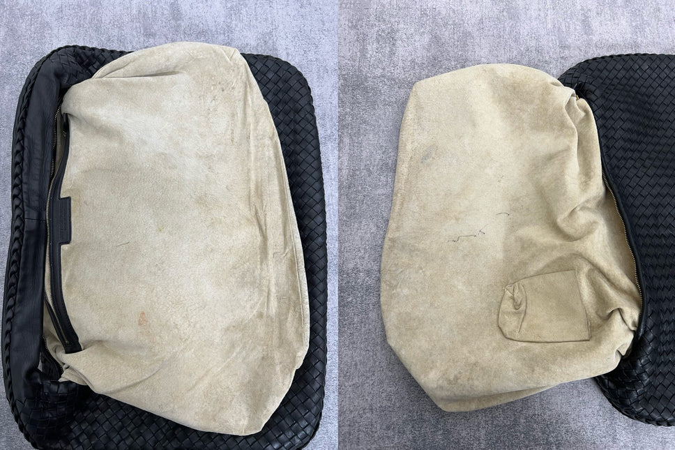 Bottega Veneta Veneta Hobo Maxi Black Leather 52cm