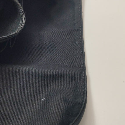 Chanel Nubuck Suede Darjeeling Flap Bag Ultimate Stitch Black Jumbo Bag