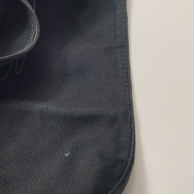 Chanel Nubuck Suede Darjeeling Flap Bag Ultimate Stitch Black Jumbo Bag