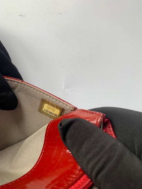 Sold Chanel Wallet On Chains WOC Timeless/ Classic Red Patent Leather