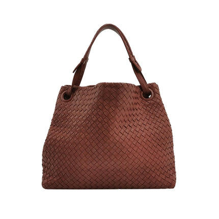 Bottega Veneta Garda Burgundy Intrecciato Nappa Leather Large 33cm-Luxbags