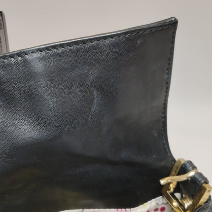 Fendi Baguette 1997 Re-edition 3D Embossed Black Leather Shoulder bag