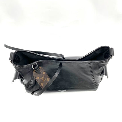 Louis Vuitton CarryAll Cargo Vibe PM Small Lambskin Leather So Black Shoulder Bag