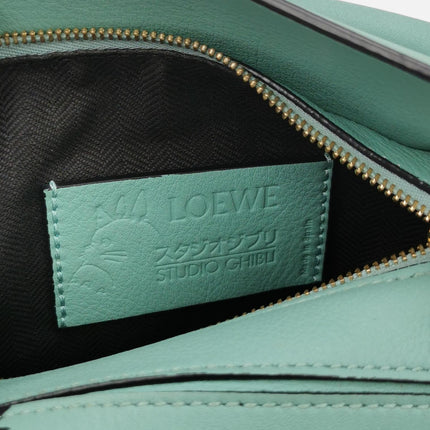Loewe x Studio Ghibli Collection Susuwatari Mini Puzzle Green Crossbody Bag