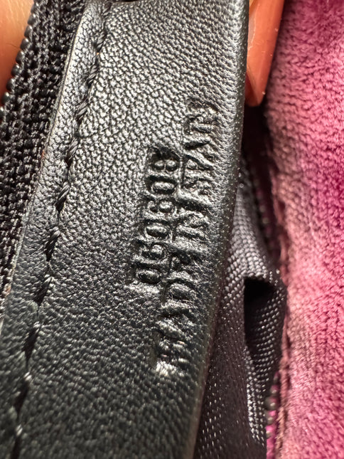 Loewe Amazona 19 Mini Handbag in Purple Velvet with Crystal Logo