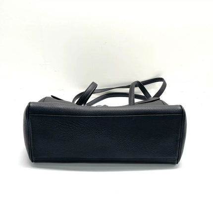 Celine Soft 16 Bag Medium Black Grained Calfskin Leather