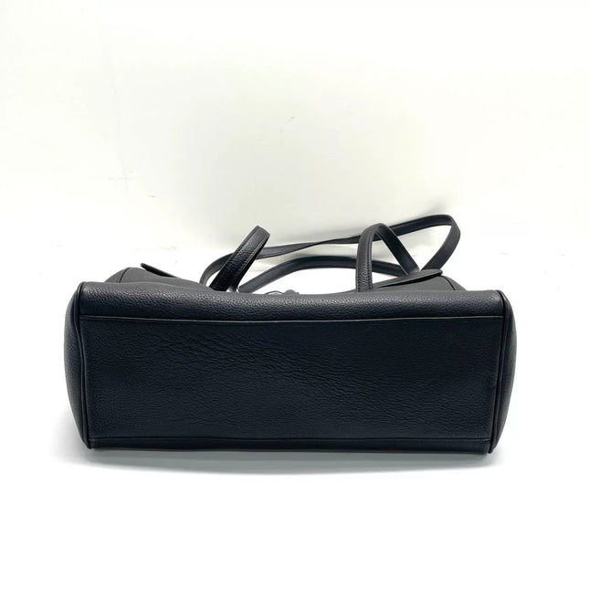Celine Soft 16 Bag Medium Black Grained Calfskin Leather