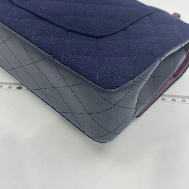 Chanel Medium Classic Double Flap Bag Métiers d'Art Paris-Hamburg 2018 Wool Nautical Charms