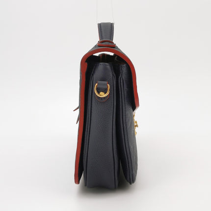 Louis Vuitton Pochette Métis Monogram Empreinte Leather Navy