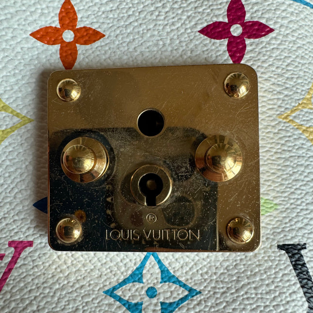 Louis Vuitton x Takashi Murakami Speedy 30 Lock White Multicolor