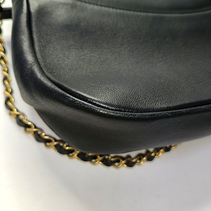Chanel Lovely Chains Flap Bag Black Calfskin Leather Gold Hardware 2018-19