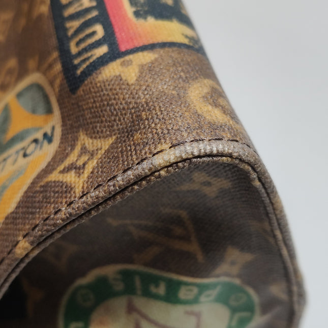 Louis Vuitton OnTheGo Large Hotel Labels Brown Monogram Crossbody Tote