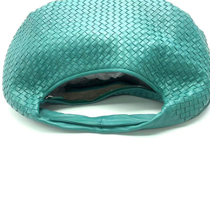 Sold Bottega Veneta Belly Hobo Intrecciato Green Nappa Leather Medium