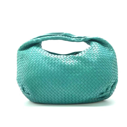 Sold Bottega Veneta Belly Hobo Intrecciato Green Nappa Leather Medium