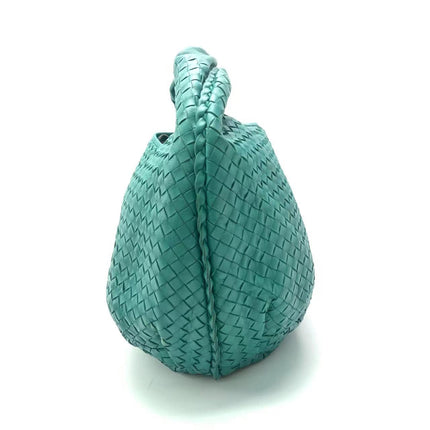 Sold Bottega Veneta Belly Hobo Intrecciato Green Nappa Leather Medium