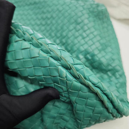 Sold Bottega Veneta Belly Hobo Intrecciato Green Nappa Leather Medium