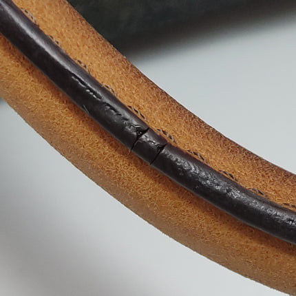 Loewe Amazona 28 Denim Beaded Embroidery Brown Leather Handbag