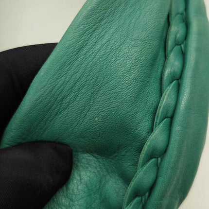 Sold Bottega Veneta Belly Hobo Intrecciato Green Nappa Leather Medium