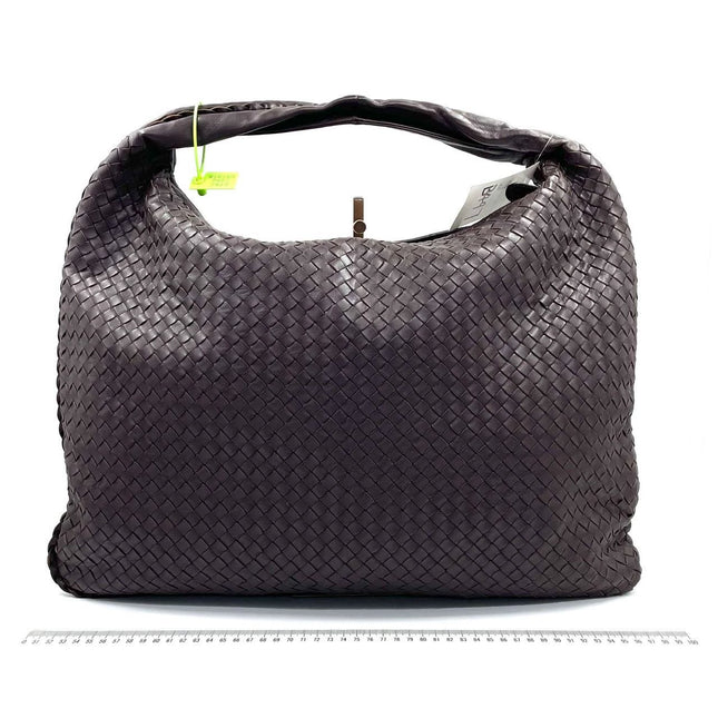 Sold Bottega Veneta Hobo Bag Large Dark Brown Lambskin leather