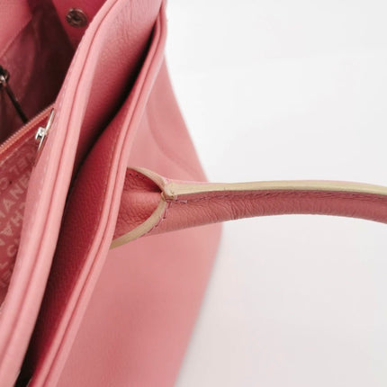 Sold Chanel Cerf Executive 2005 East West Small Pink Caviar Leather Handbag Silver Hardware