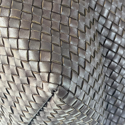 Bottega Veneta Cabat Tote Intreccio Leather Dark Chocolate Brown 40cm