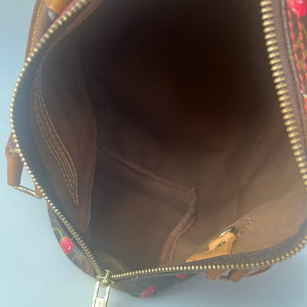 Sac bandoulière Louis Vuitton x Takashi Murakami Speedy 25 Cerises en Monogram