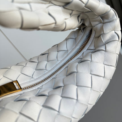 Bottega Veneta Jodie Mini White Leather Gold Hardware