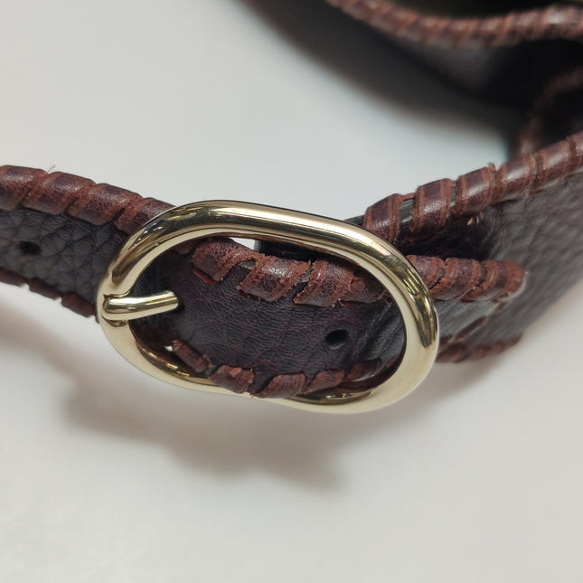 Gucci Jackie Soft Large Brown Leather Shoulder Bag With Strap