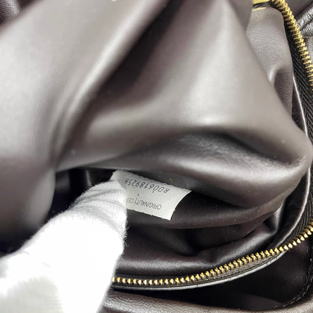 Bottega Veneta Hop Large Leather Fondant Chocolate Brown Hobo Bag