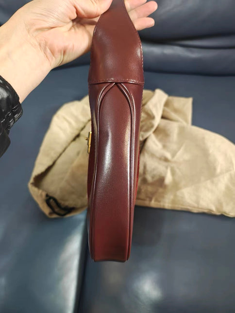 Gucci Jackie 1961 Small Burgundy Suede and Leather Bag