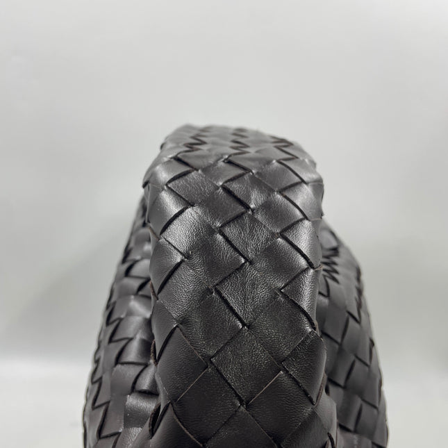 Bottega Veneta Hop Large Leather Fondant Chocolate Brown Hobo Bag