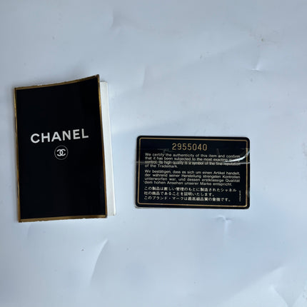 Chanel Vintage Front Pocket Tote Chocolate Brown Caviar Leather Double Gold Leather Chain