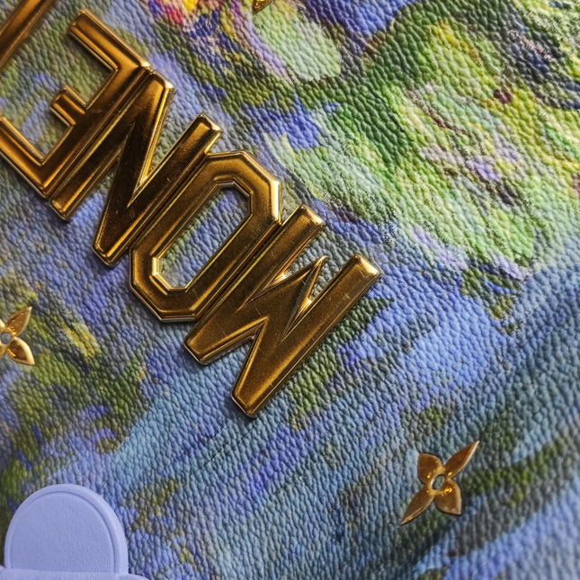Louis Vuitton x Jeff Koons Speedy 30 Monet Water Lilies Top Handle Bag