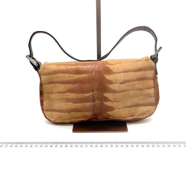 Fendi Baguette Pony-style Calfskin Leather Zebra Print