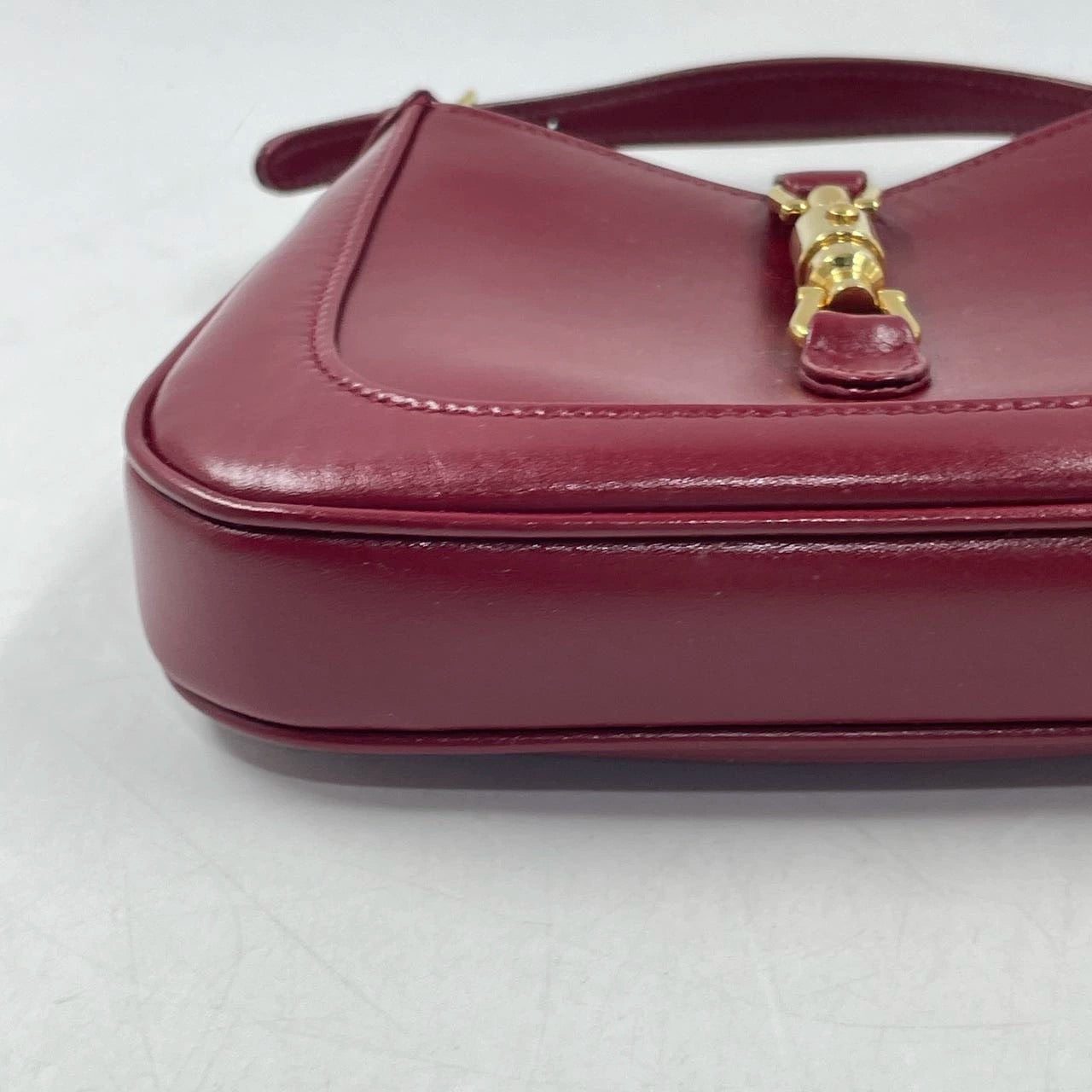 Sold Gucci Jackie 1961 Mini Burgundy Leather Bag