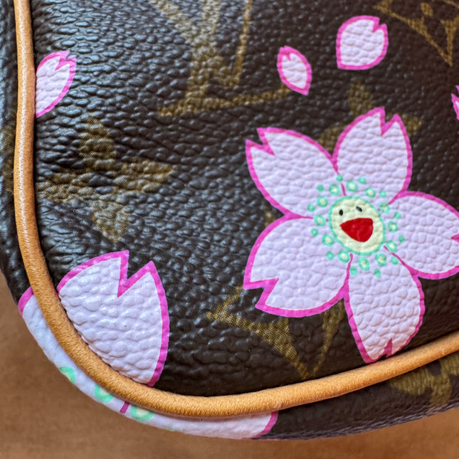 Louis Vuitton x Takashi Murakami Cherry Blossom on Brown Monogram Pochette Accessoire