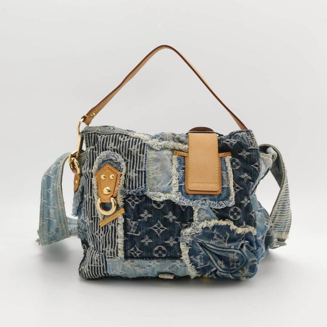 Louis Vuitton Postie Patchwork Monogram Denim Blue Messenger Bag