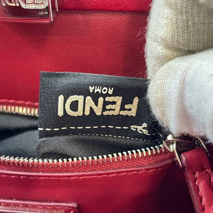 Sold Fendi Peekaboo Red Leather