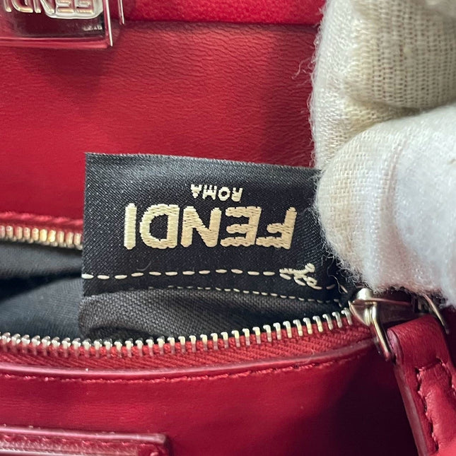 Sold Fendi Peekaboo Red Leather